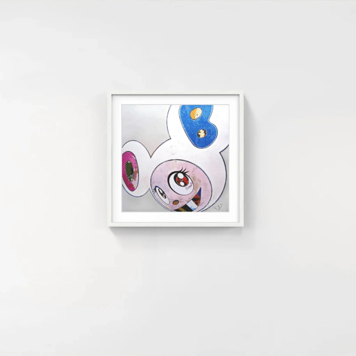 Detail of Takashi Murakami, And Then x 6 (White: The Superflat Method, Pink and Blue Ears), 2013