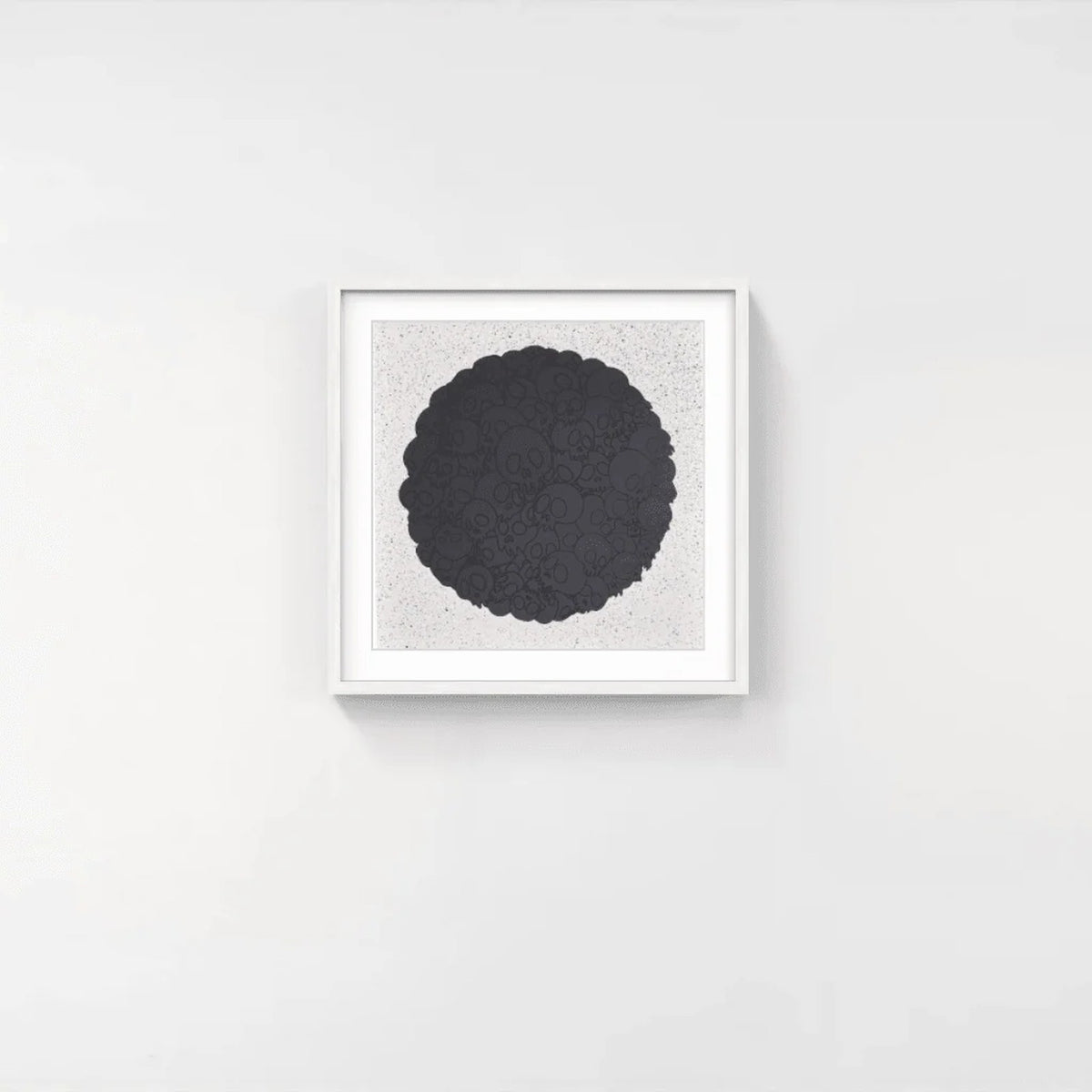 Detail of Takashi Murakami, Black Skulls Round (TM/KK For BLM), 2020
