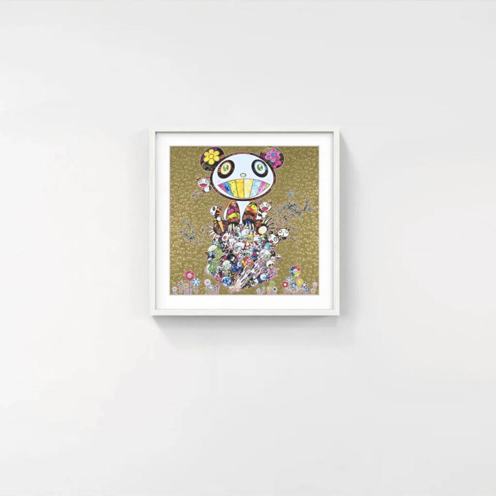 Detail of Takashi Murakami, Panda Family Gold, 2016