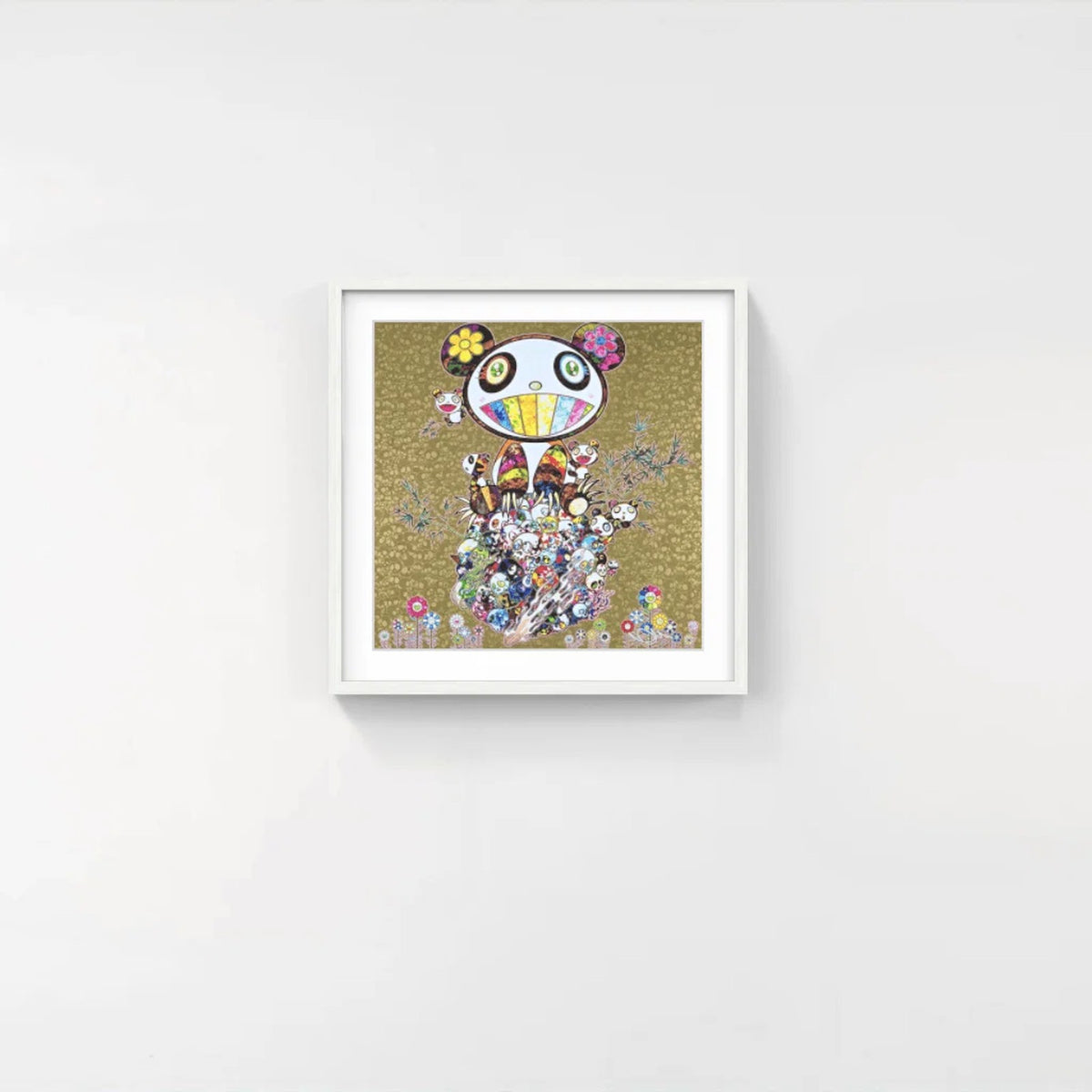 Detail of Takashi Murakami, Panda Family Gold, 2016