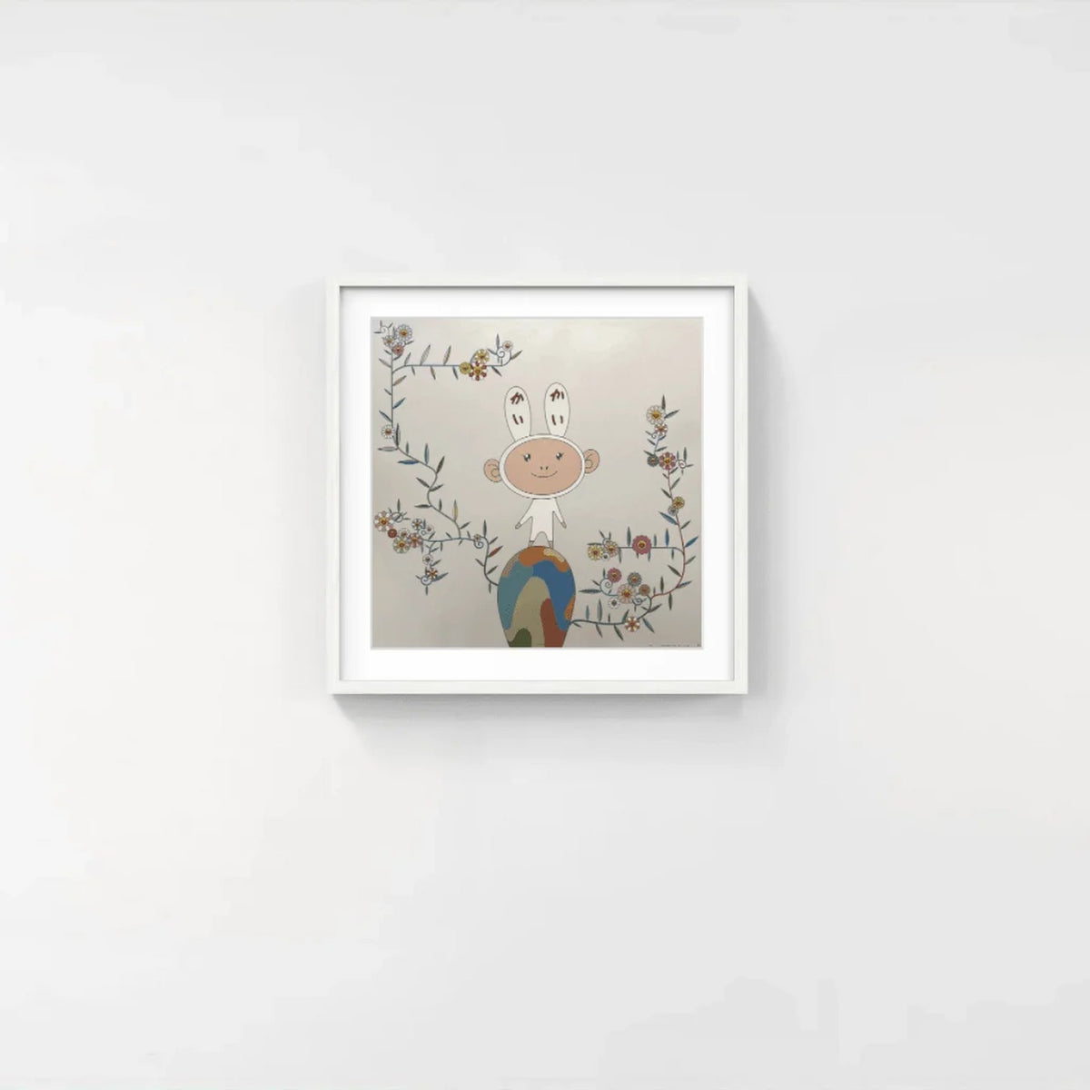 Detail of Takashi Murakami, Kaikai with Moss, 2004