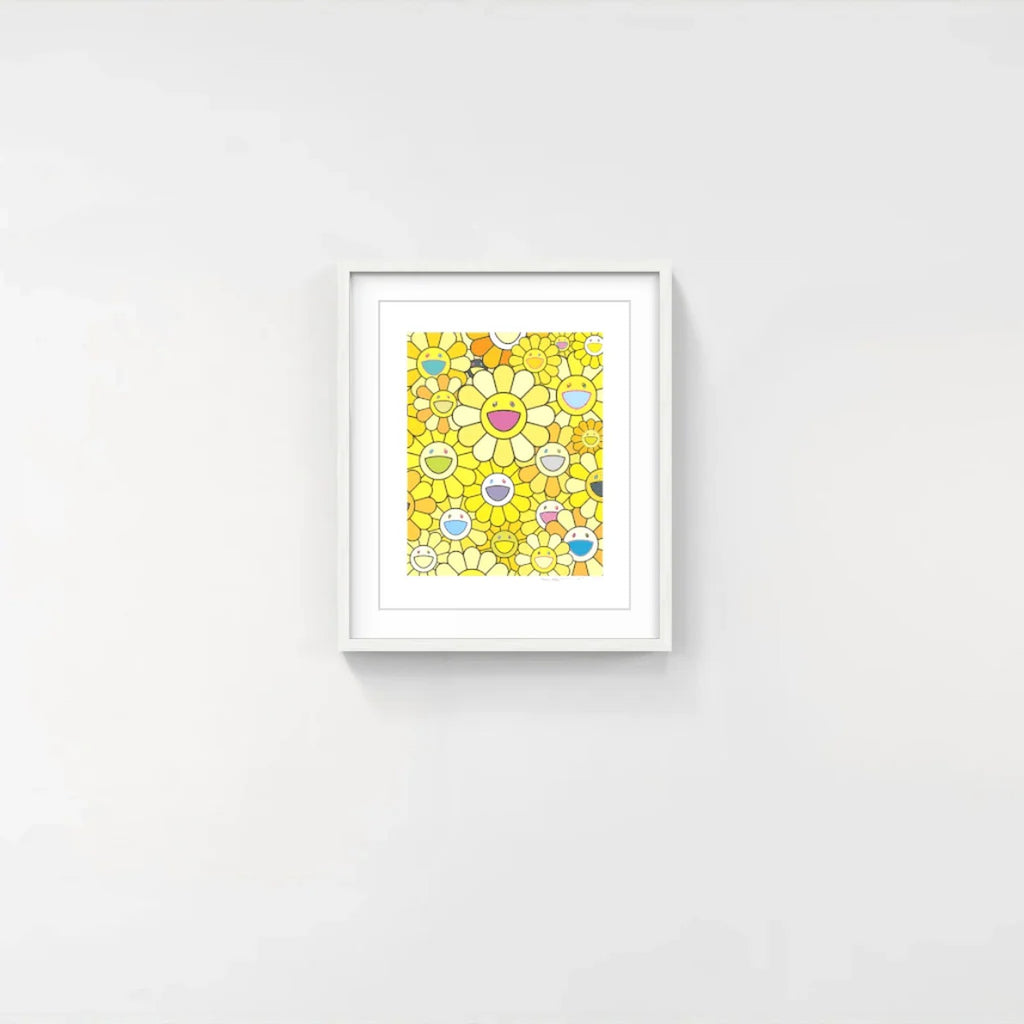 Detail of Takashi Murakami, Flowers and Prosperity Golden Yellow, 2025