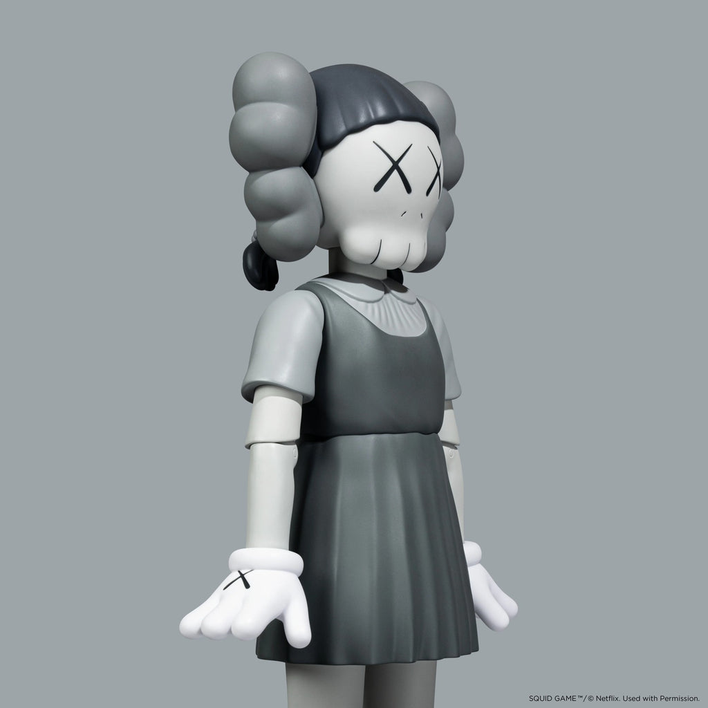 Detail of KAWS, YOUNG-HEE Figure (Monotone)