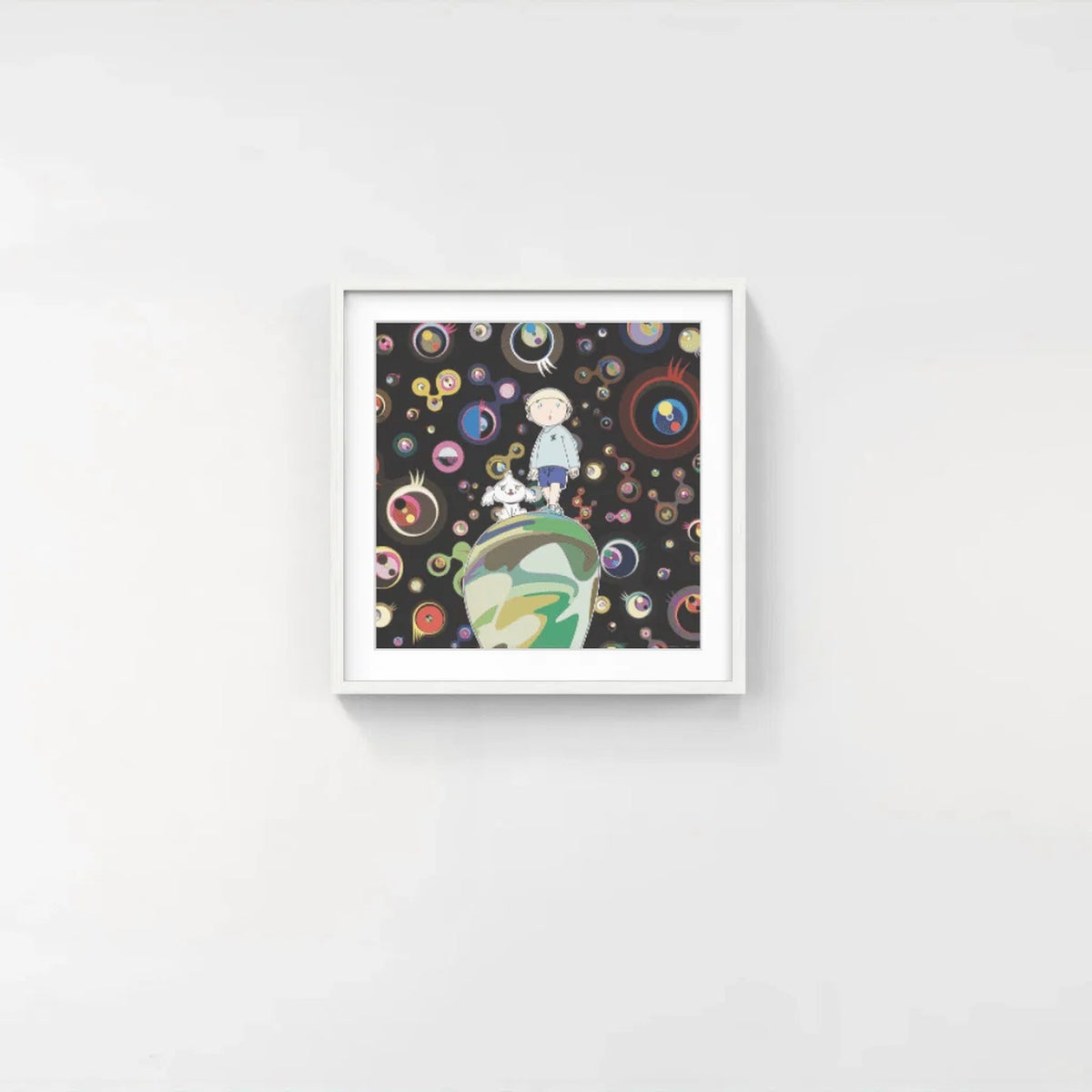 Detail of Takashi Murakami, Jellyfish Eyes - MAX & Shimon in the Strange Forest, 2005