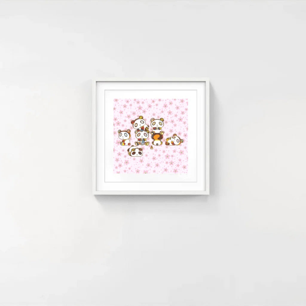 Detail of Takashi Murakami, Baby Pandas Cuddling! Yay!, 2022