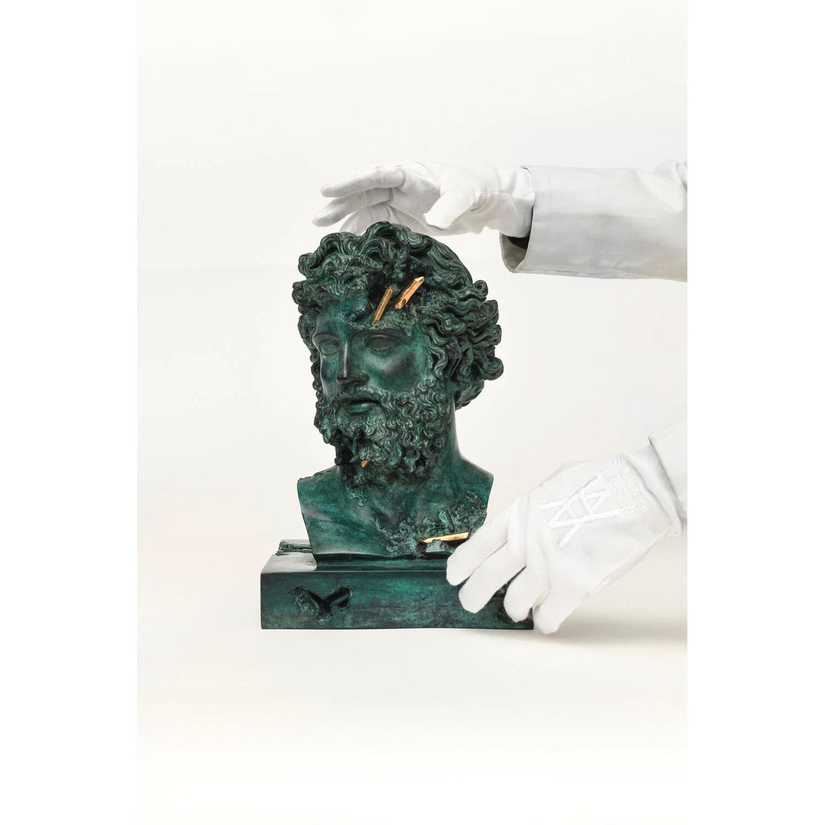 Detail of Daniel Arsham, Bronze Eroded Jupiter