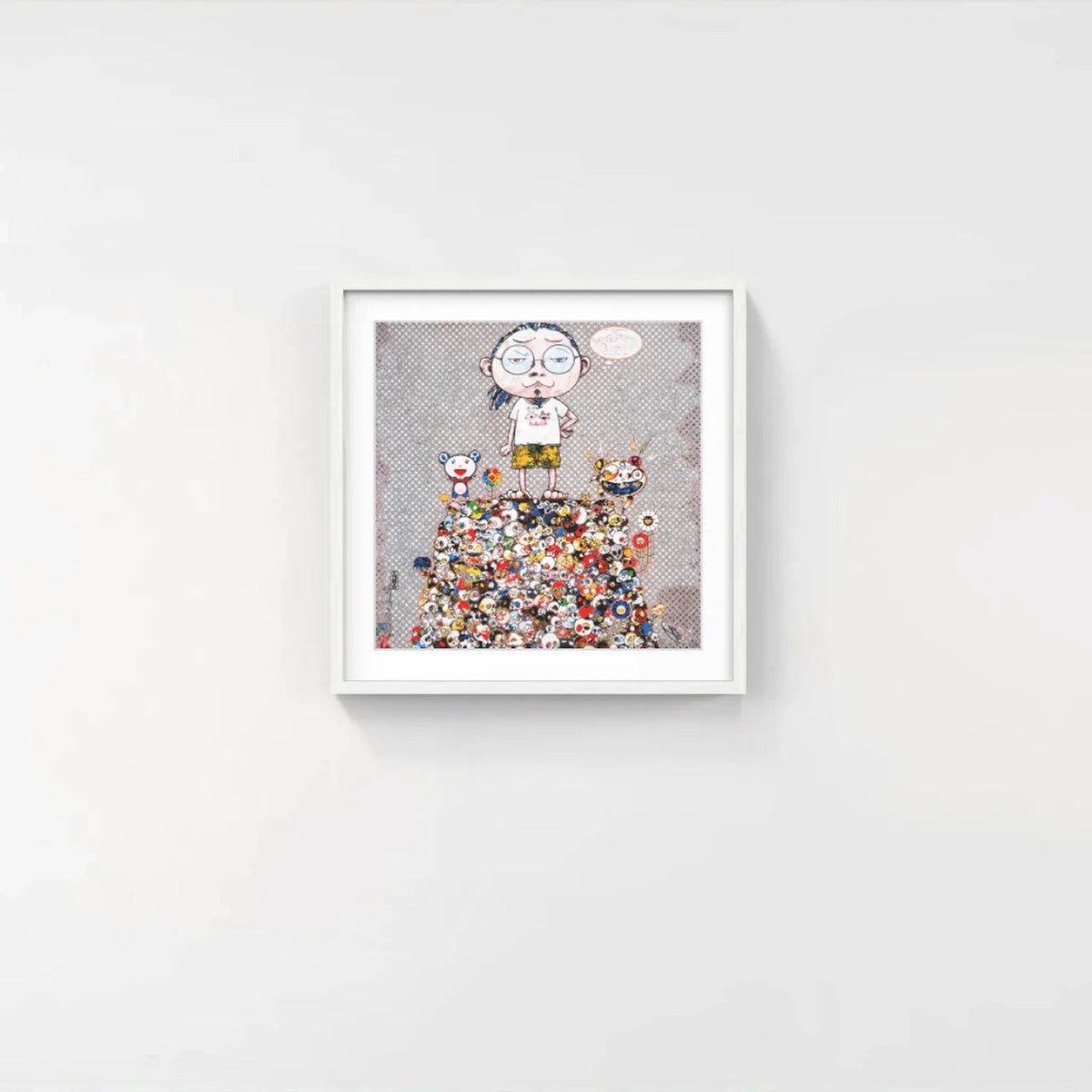 Detail of Takashi Murakami, With the Notion of Death, the Flowers Look Beautiful, 2013