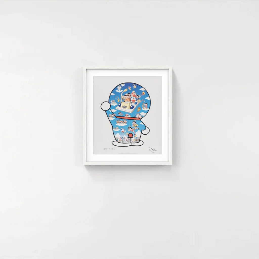 Detail of Takashi Murakami, Doraemon, Let’s Go Beyond These Dimensions on a Time Machine with Master Fujiko F. Fujio!, 2020