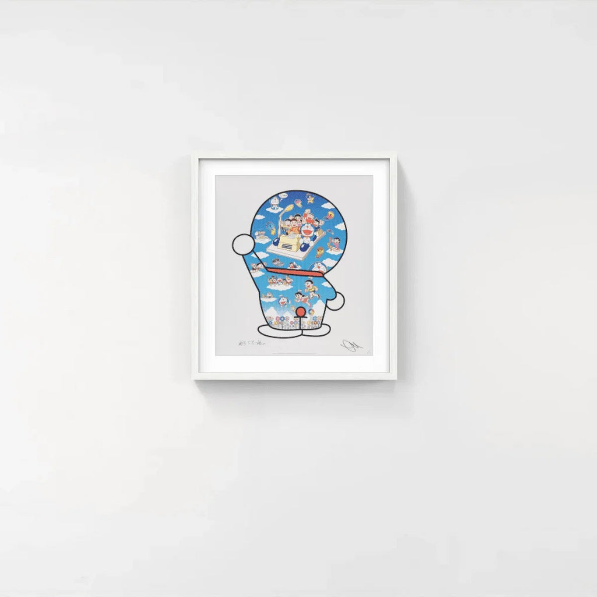 Detail of Takashi Murakami, Doraemon, Let’s Go Beyond These Dimensions on a Time Machine with Master Fujiko F. Fujio!, 2020