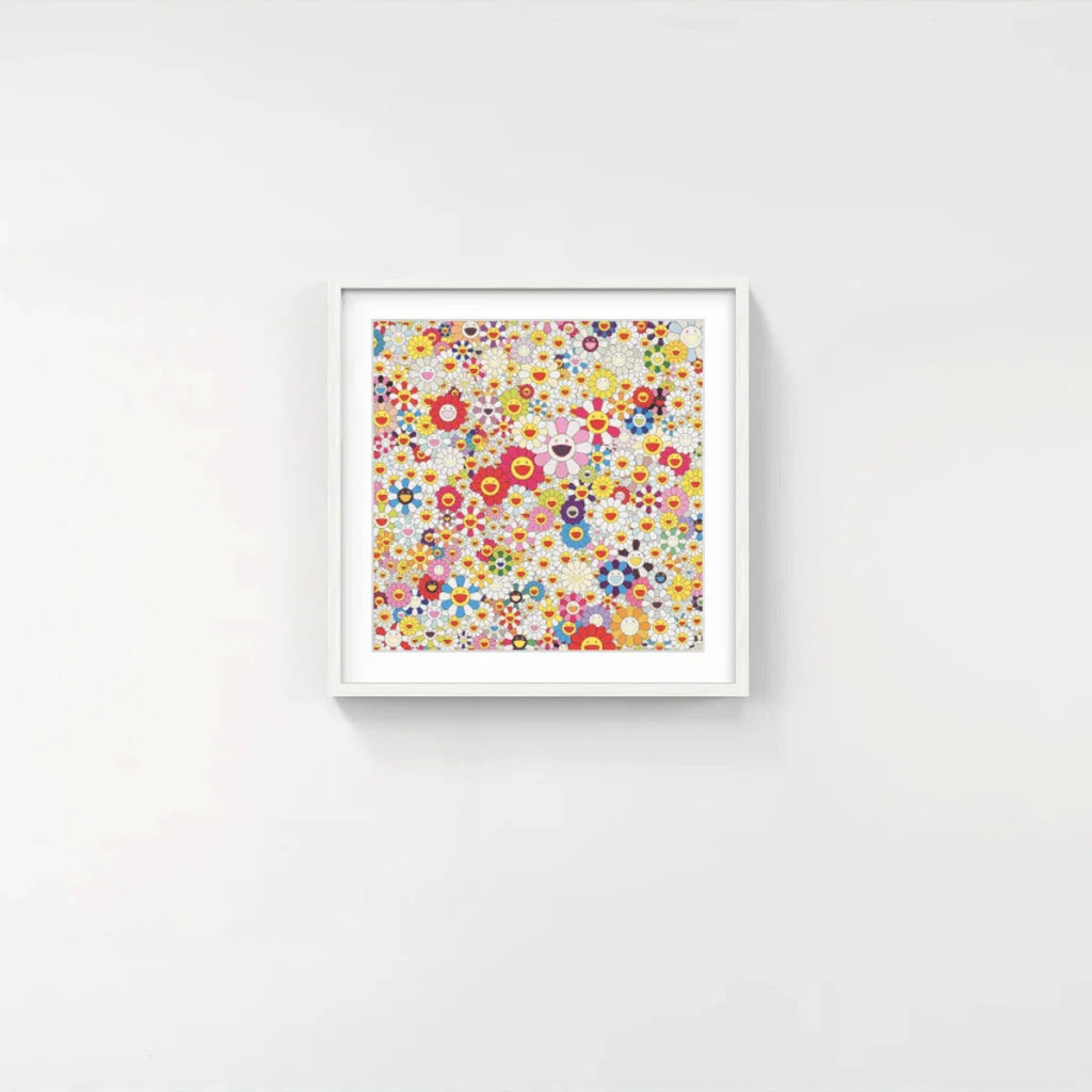 Detail of Takashi Murakami, Flowers In Heaven, 2010