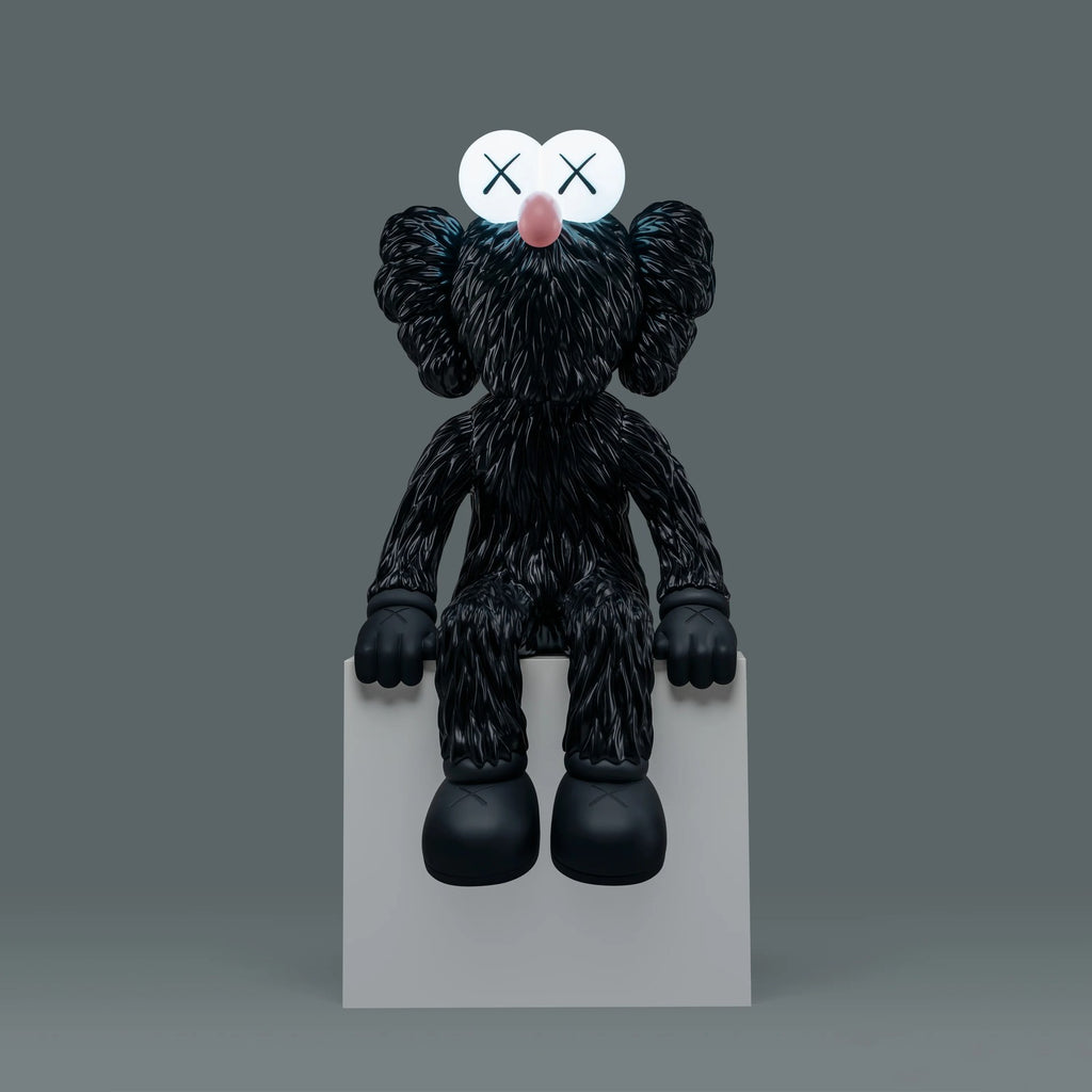 Detail of KAWS, KAWS SEEING (Black)