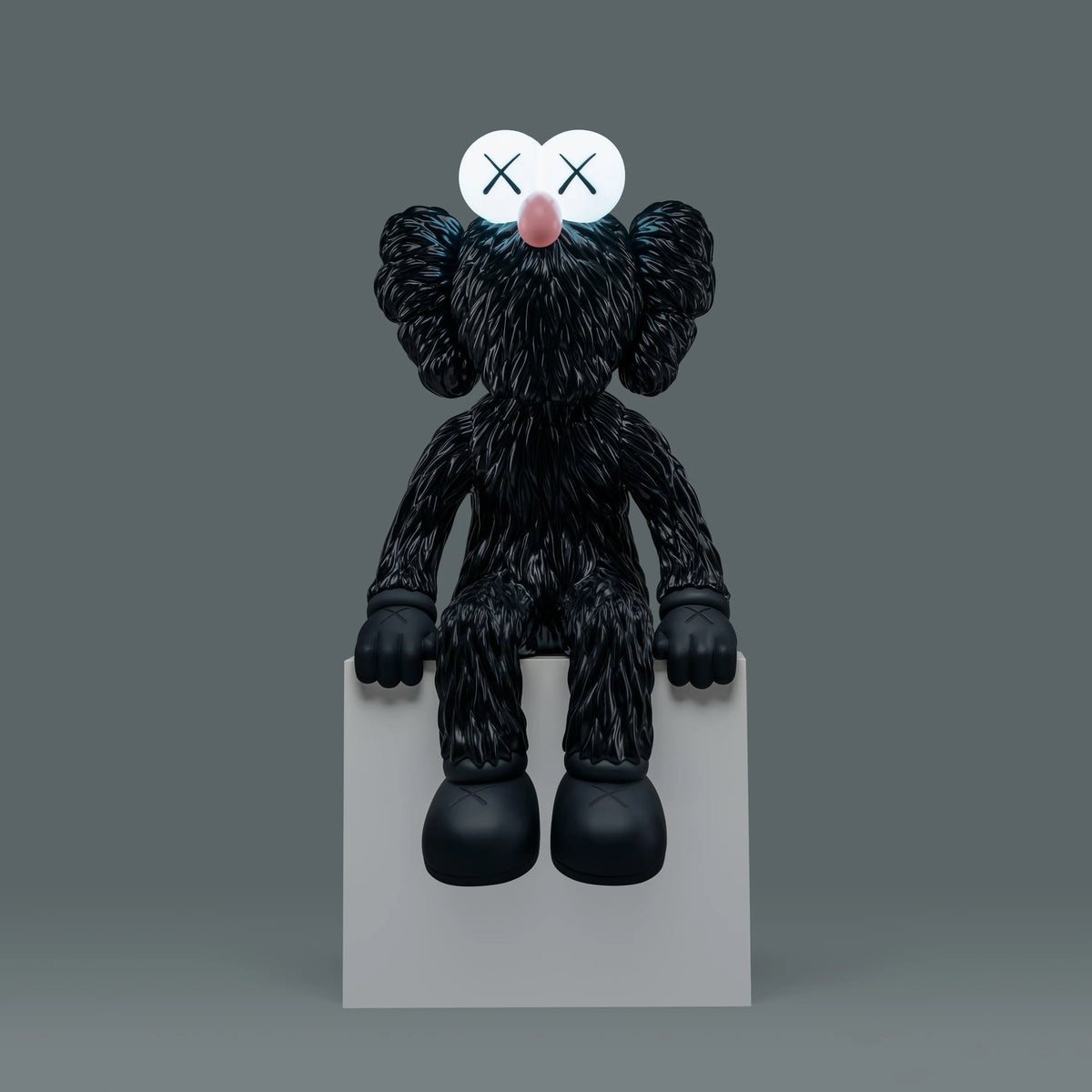 Detail of KAWS, KAWS SEEING (Black)
