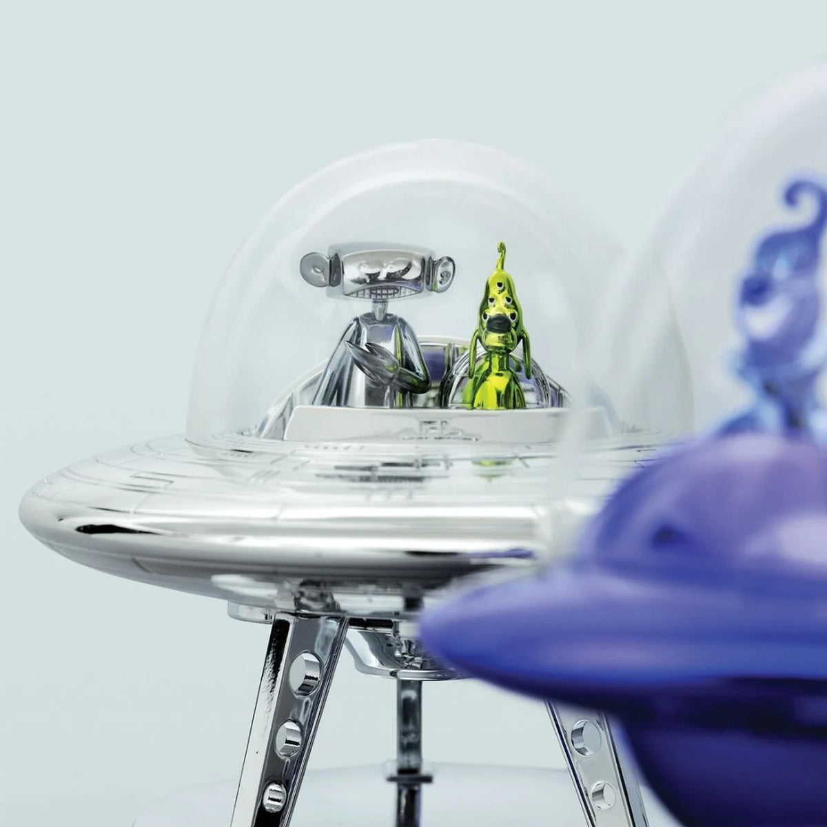 Detail of Futura, Untitled (Stainless Steel Sculptures Set)