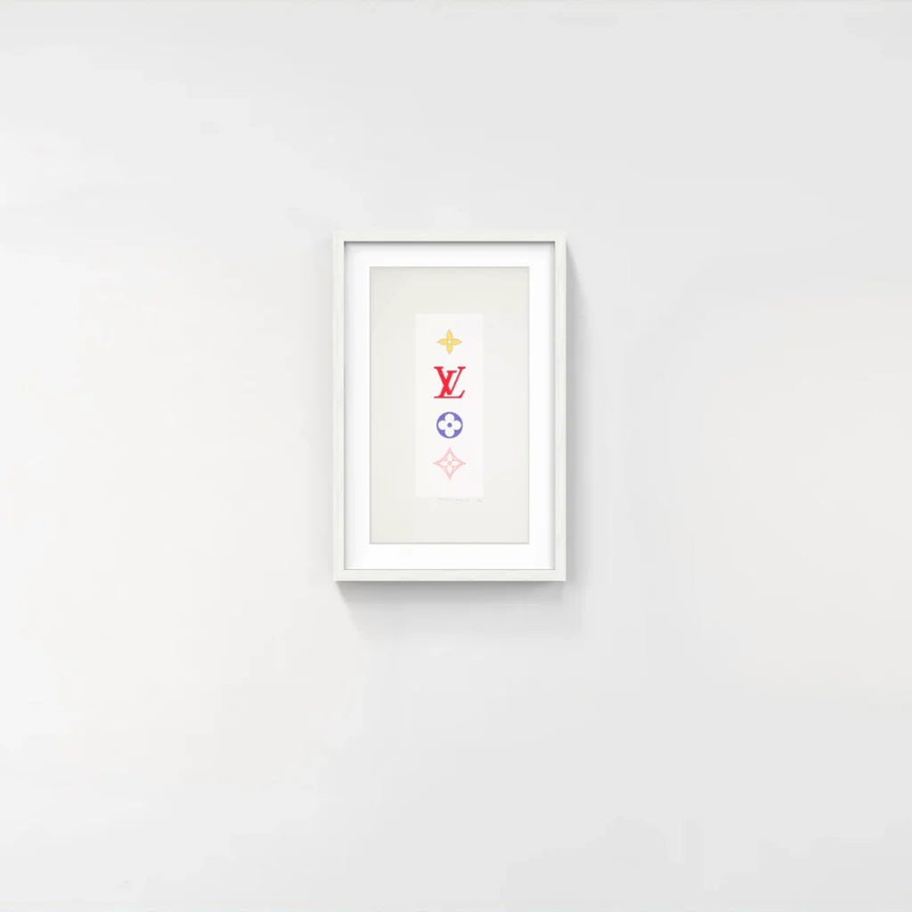 Detail of Takashi Murakami, SUPERFLAT Colorful Monogram < White >, 2003