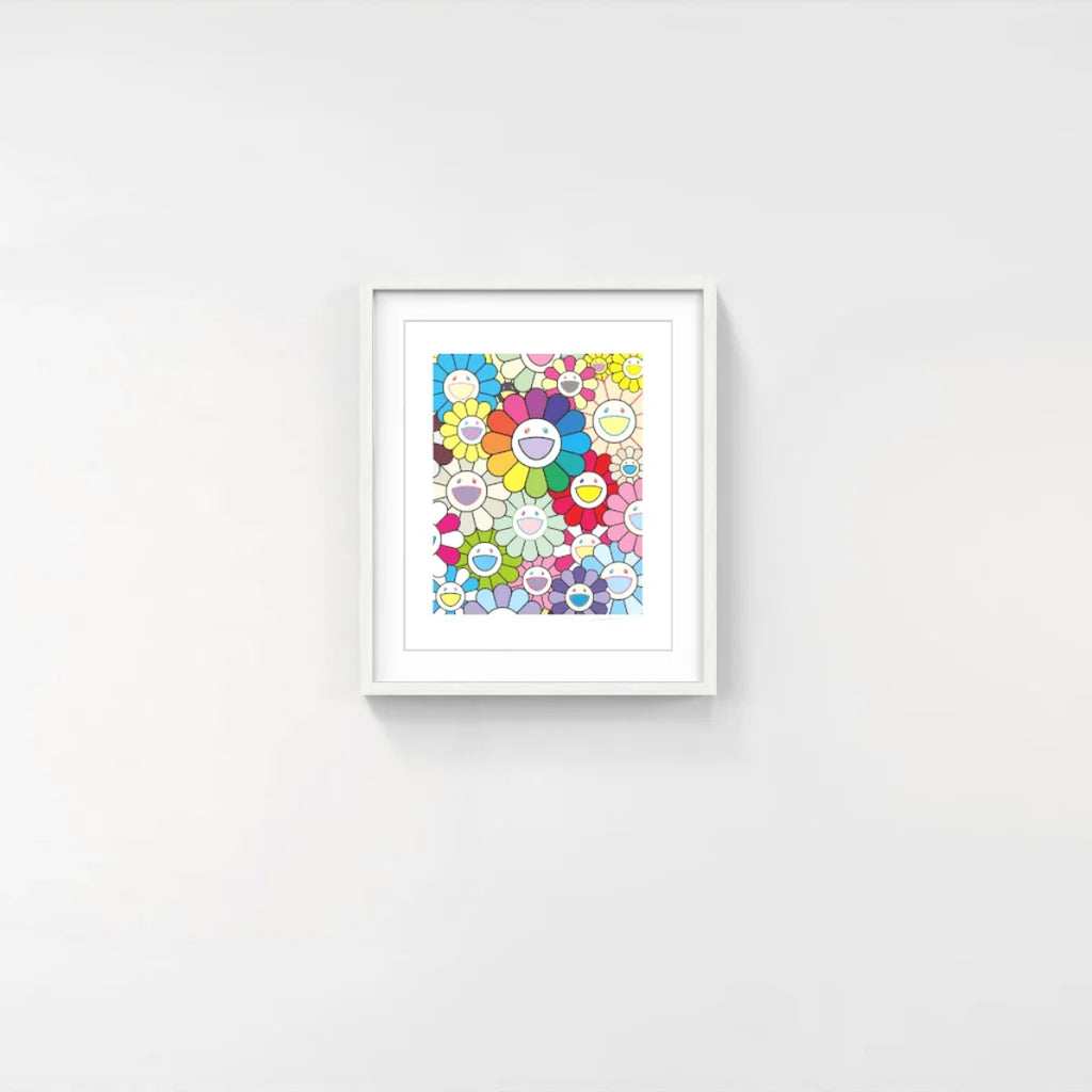 Detail of Takashi Murakami, Flowers and Prosperity Multicolor, 2025