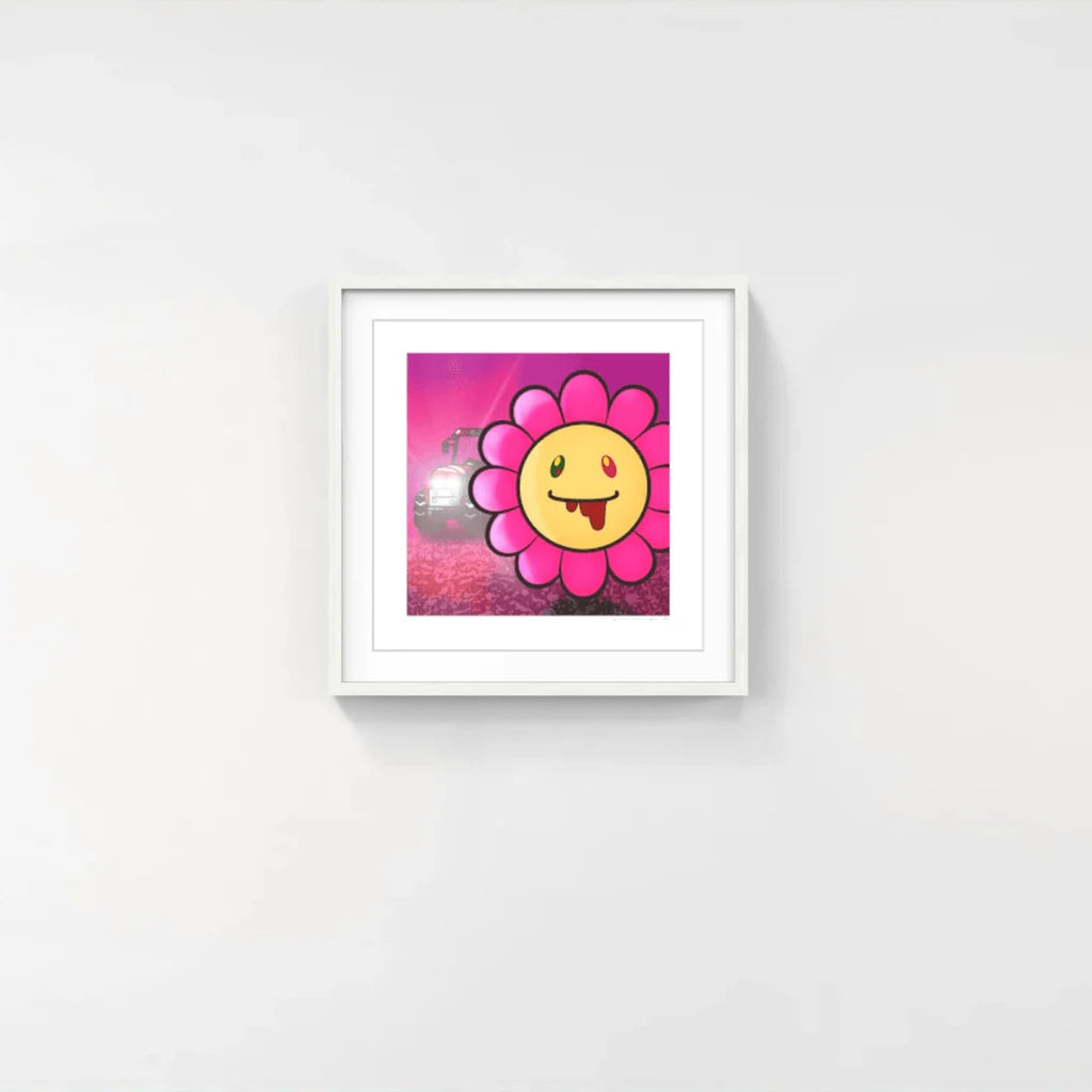 Detail of Takashi Murakami, Murakami Flower #7032 Hematemesis, 2024