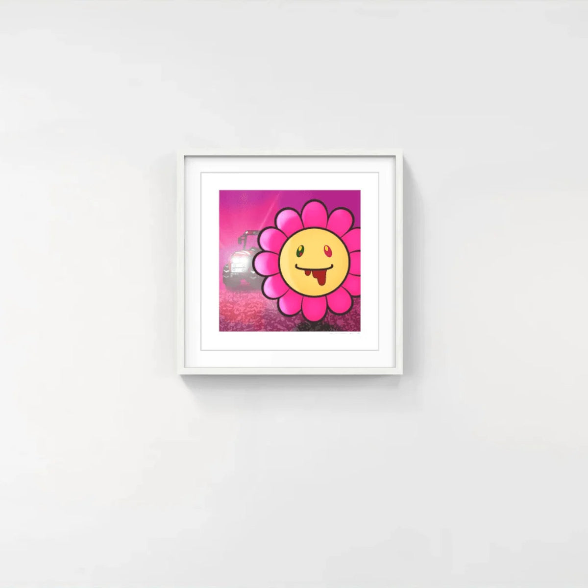 Detail of Takashi Murakami, Murakami Flower #7032 Hematemesis, 2024