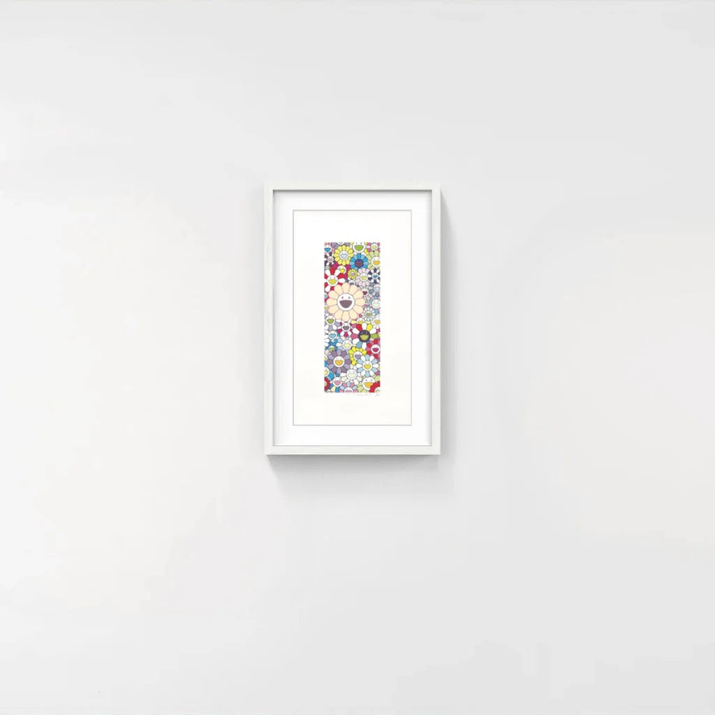 Detail of Takashi Murakami, Flower Tanzaku: Firefly Light, 2025