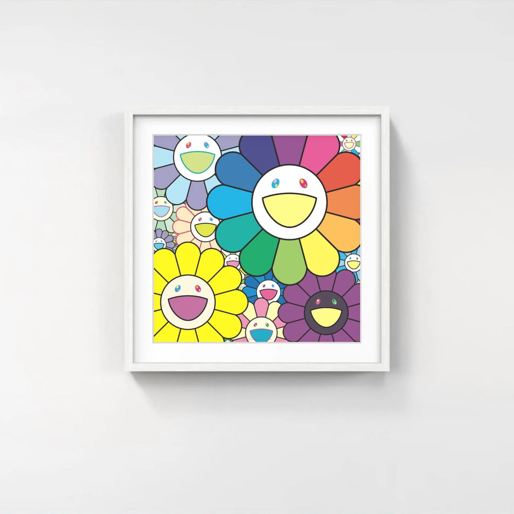 Detail of Takashi Murakami, Fluffy, Super Flat Flowers, 2026