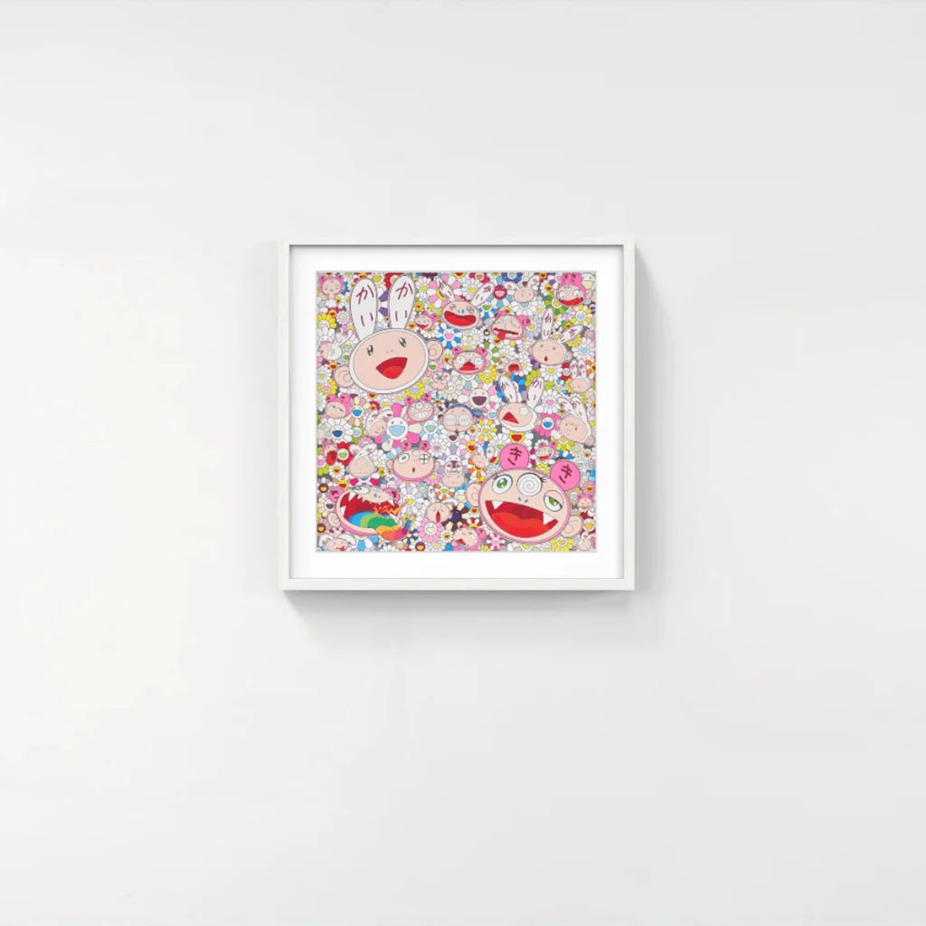 Detail of Takashi Murakami, Fortune Favors the Merry Home! Kaikai and Kiki, 2018