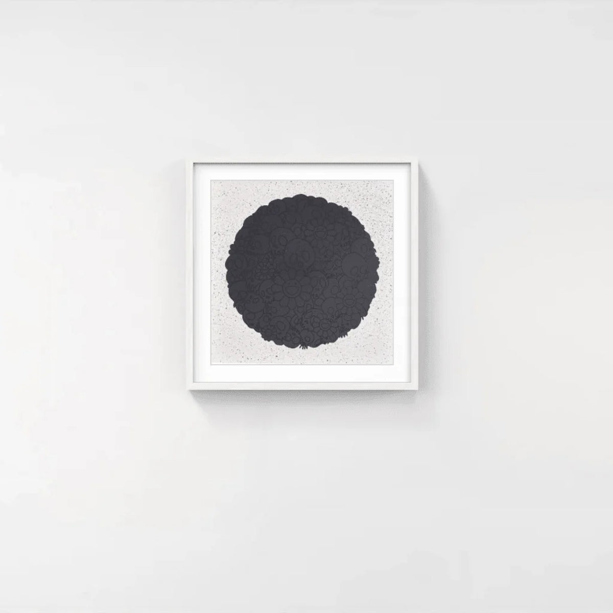 Detail of Takashi Murakami, Black Flowers & Skulls Round (TM/KK For BLM), 2020