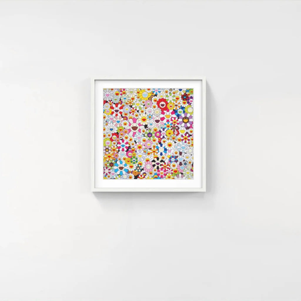 Detail of Takashi Murakami, Flowers Blooming in this World and the Land of Nirvana 4, 2013