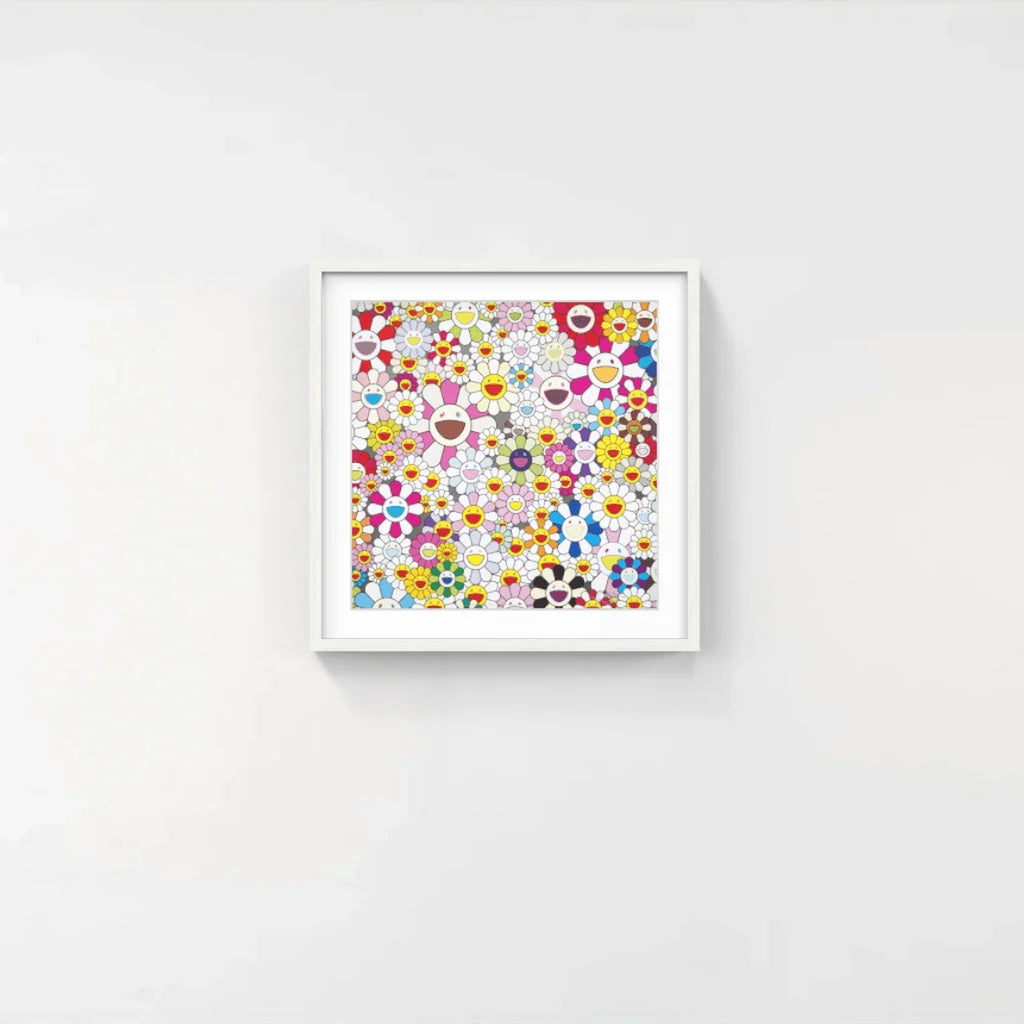 Detail of Takashi Murakami, Flowers Blooming in this World and the Land of Nirvana 3, 2013