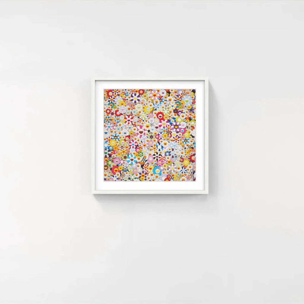 Detail of Takashi Murakami, Flowers Blooming in this World and the Land of Nirvana 5, 2013