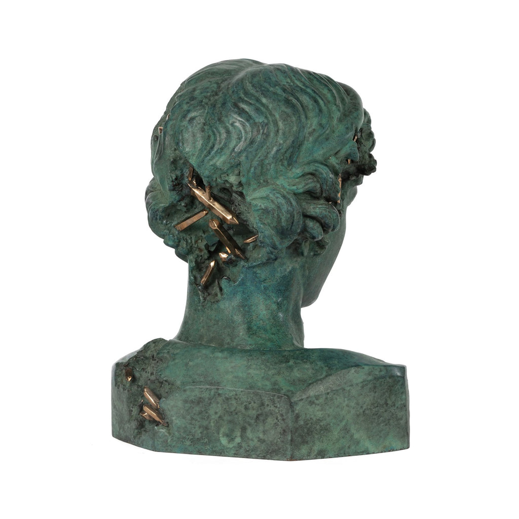 Detail of Daniel Arsham, Bronze Eroded Melpomene