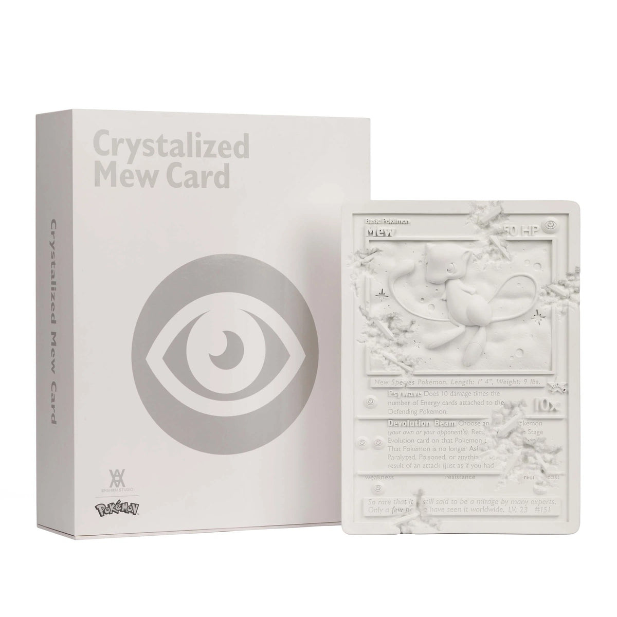 Detail of Daniel Arsham, White Crystalized Mew Card