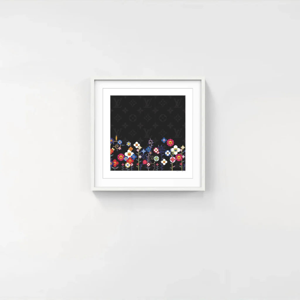 Detail of Takashi Murakami, LV Flower Garden Black, 2025