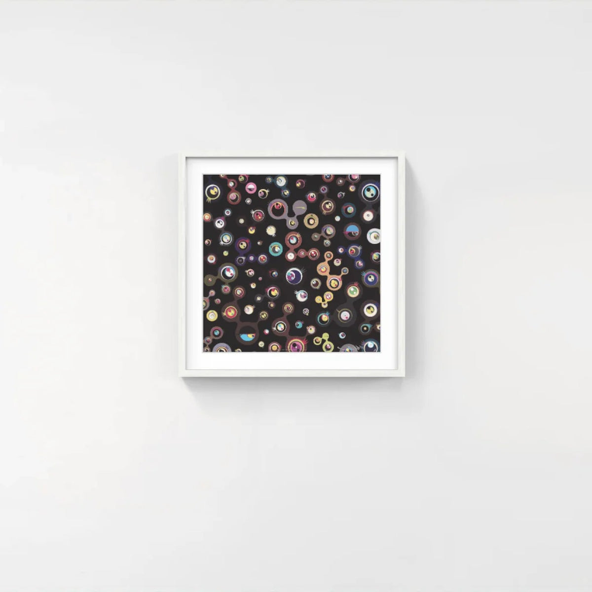 Detail of Takashi Murakami, Jellyfish Eyes - Black 5, 2011