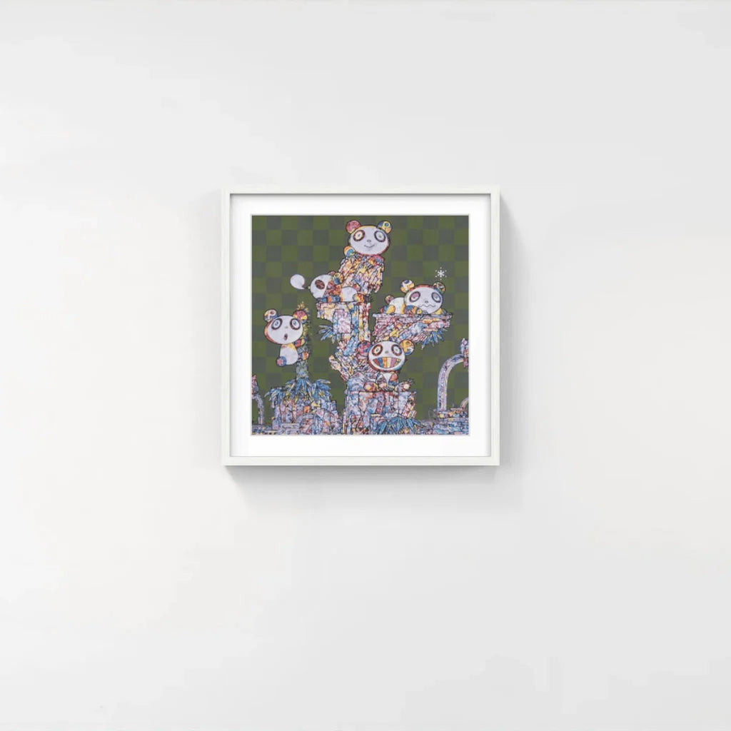 Detail of Takashi Murakami, Pandas Panda Cubs Pandas, 2019