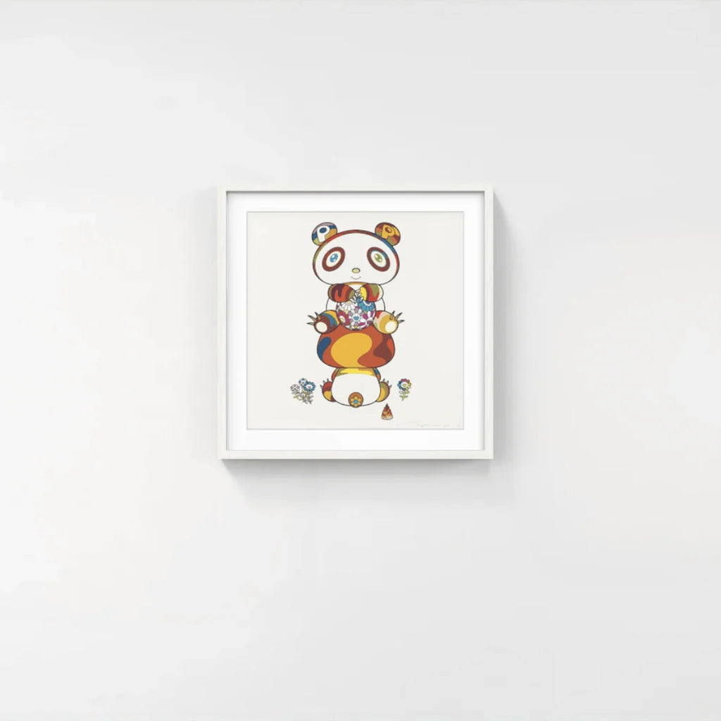 Detail of Takashi Murakami, Panda Cubs Seated, This Way and That, 2020
