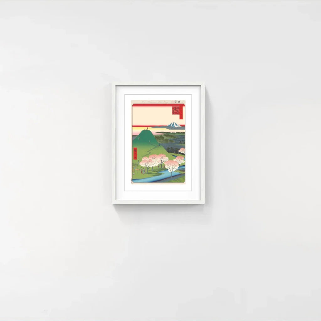 Detail of Takashi Murakami, Hiroshige’s 100 Famous Views of Edo: Japonisme Reconsidered—New Fuji, Meguro, 2025