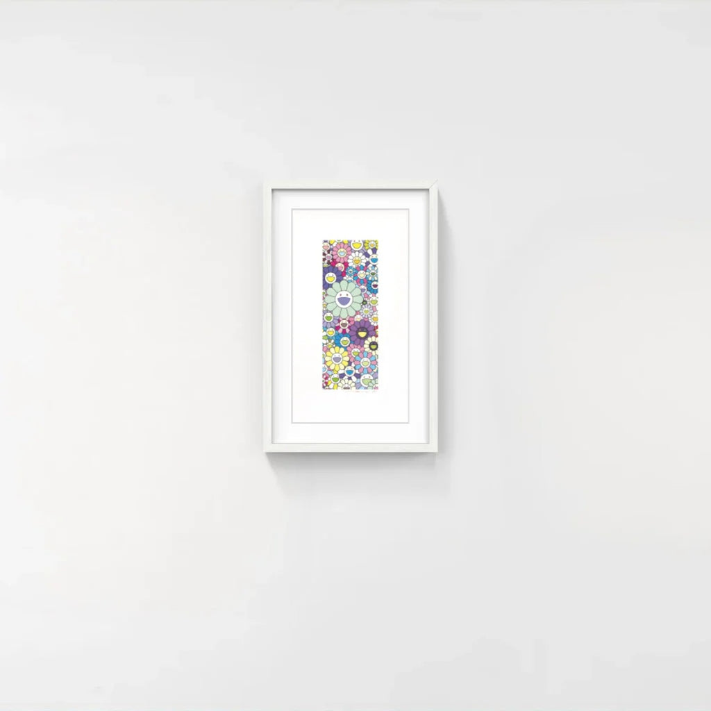 Detail of Takashi Murakami, Flower Tanzaku: Enjoying the Cool in Summer on a Riverside Platform, 2025