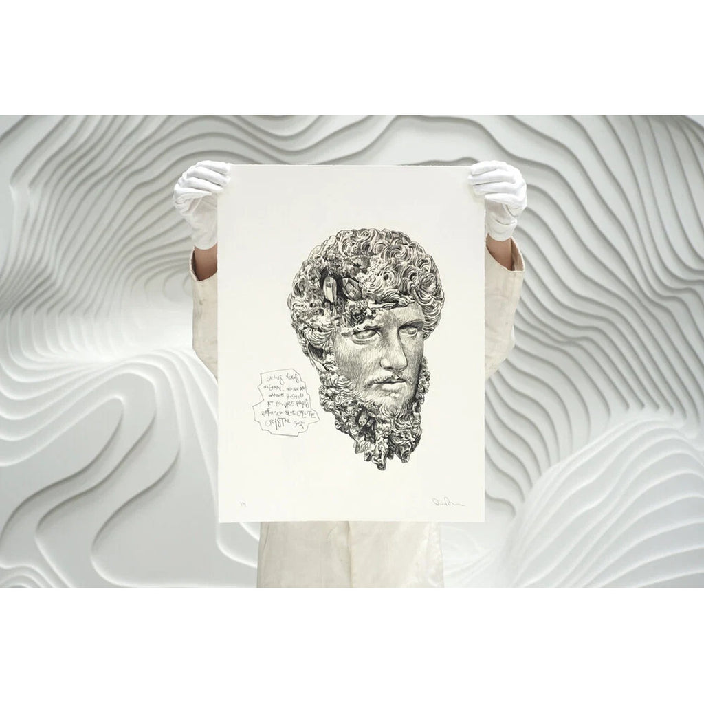 Detail of Daniel Arsham, Eroded Classical Prints