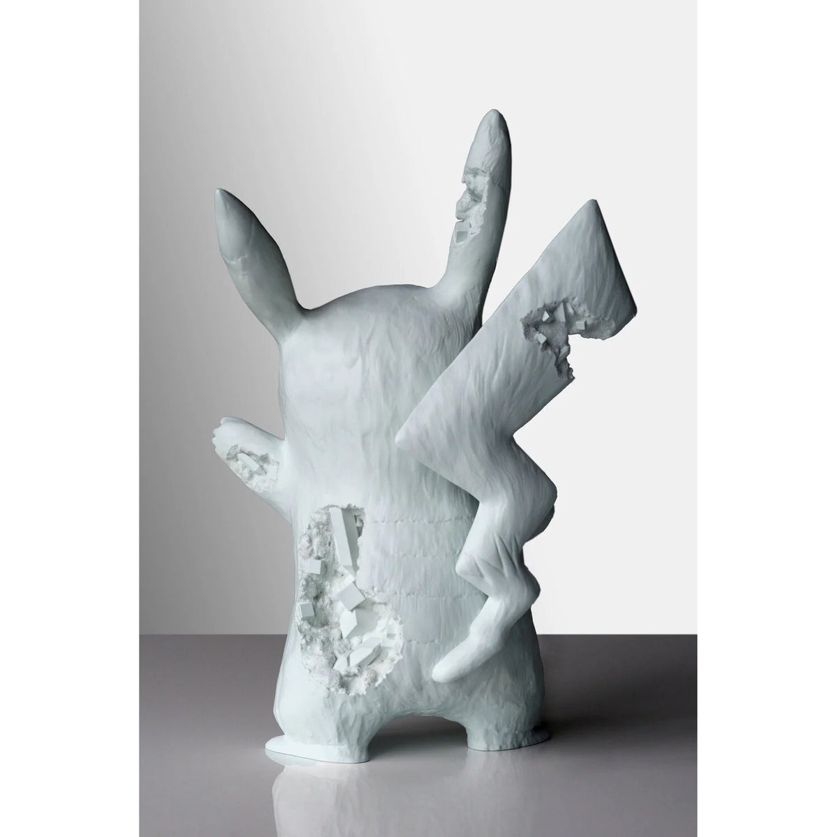 Detail of Daniel Arsham, Blue Crystalized Pikachu