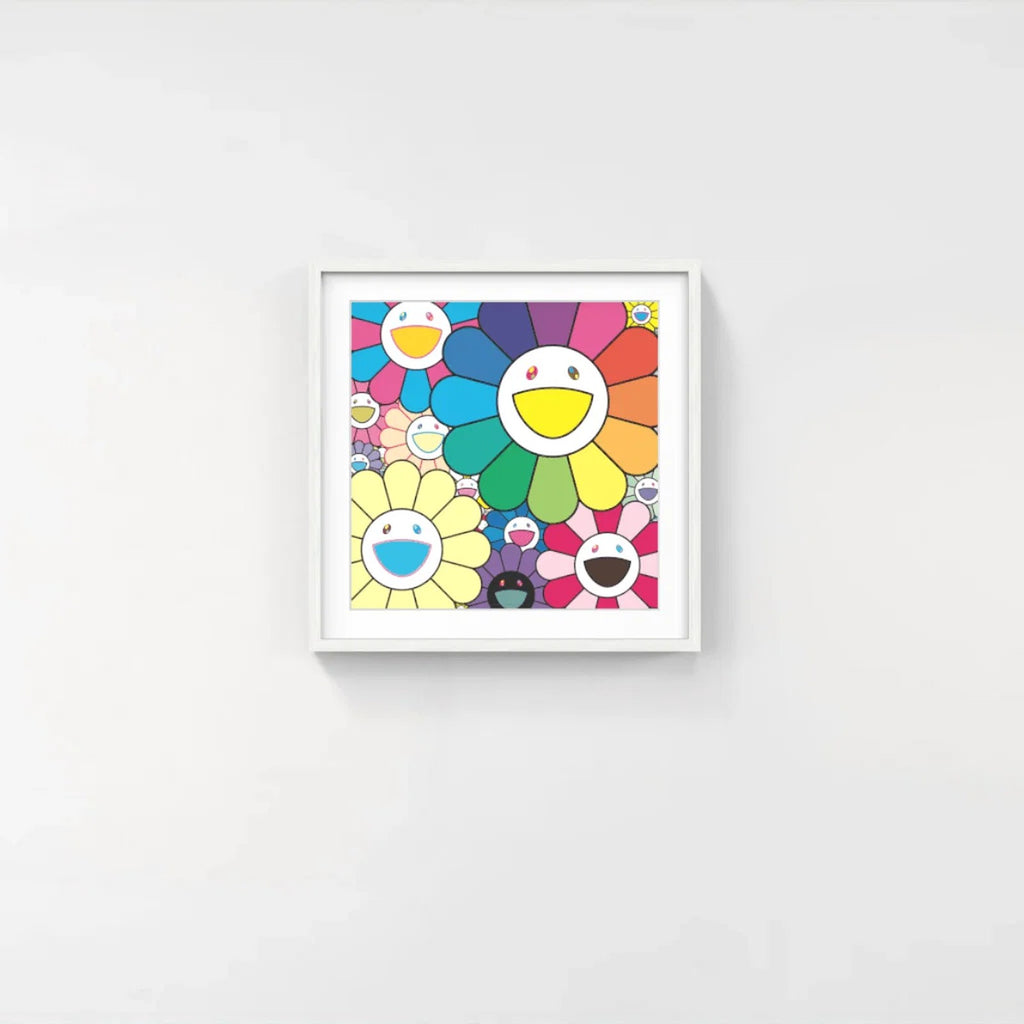 Detail of Takashi Murakami, Lots of Flowers, 2025