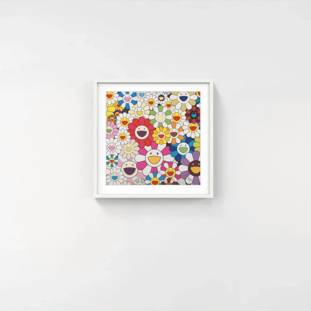 Detail of Takashi Murakami, Flowers Blooming in this World and the Land of Nirvana 1, 2013