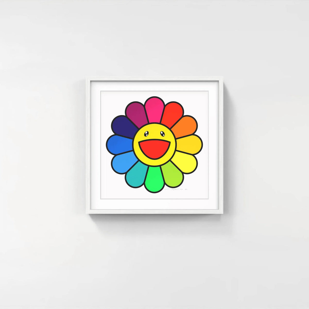 Detail of Takashi Murakami, Smile On, Rainbow Flower!!, 2020