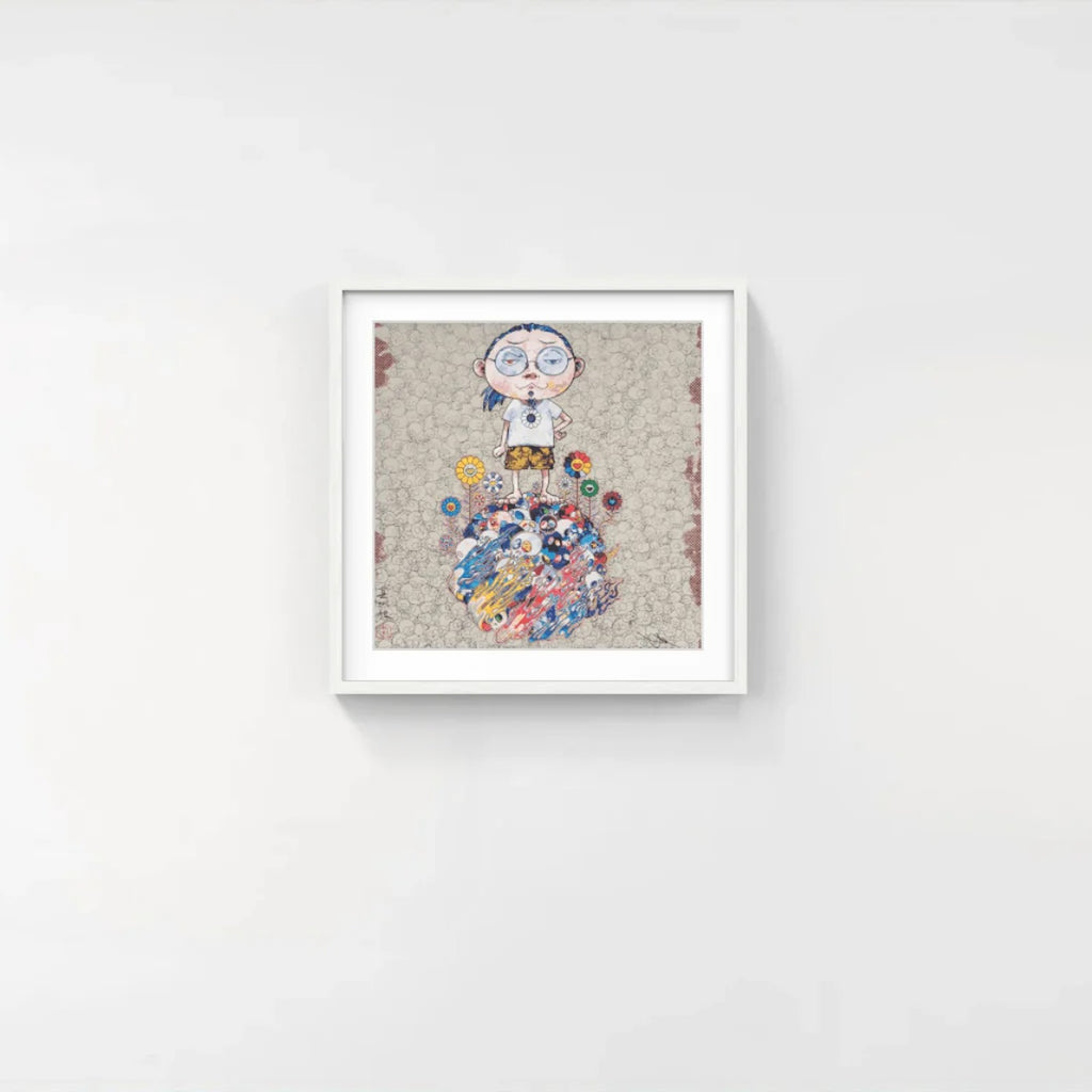 Detail of Takashi Murakami, Flowers and Death and Me and…, 2013