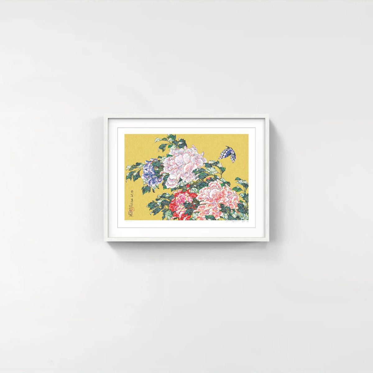 Detail of Takashi Murakami, Katsushika Hokusai’s “Peonies and Butterflies” - SUPERFLAT, 2026