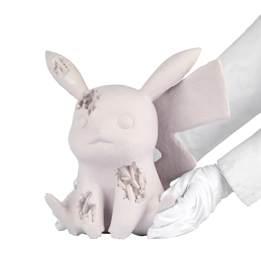 Detail of Daniel Arsham, Crystalized Seated Pikachu