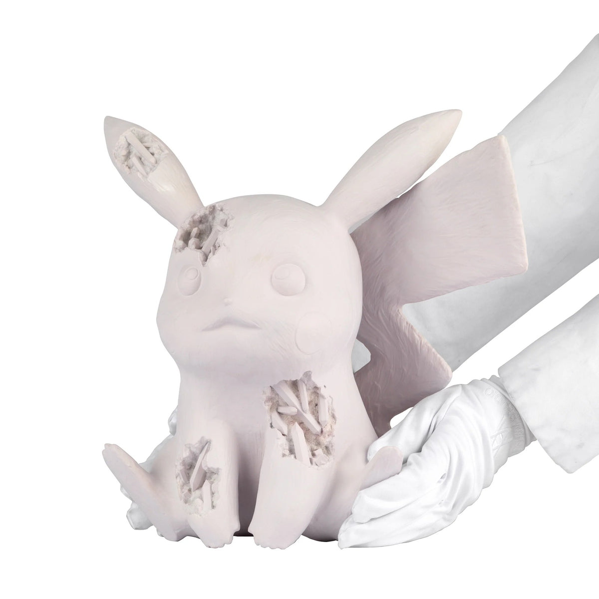 Detail of Daniel Arsham, Crystalized Seated Pikachu