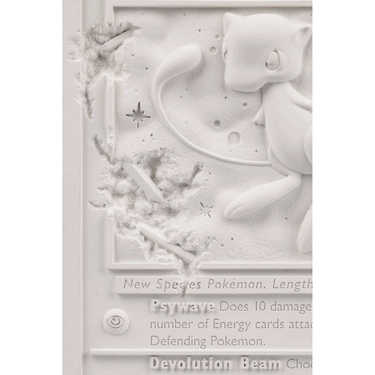 Detail of Daniel Arsham, White Crystalized Mew Card