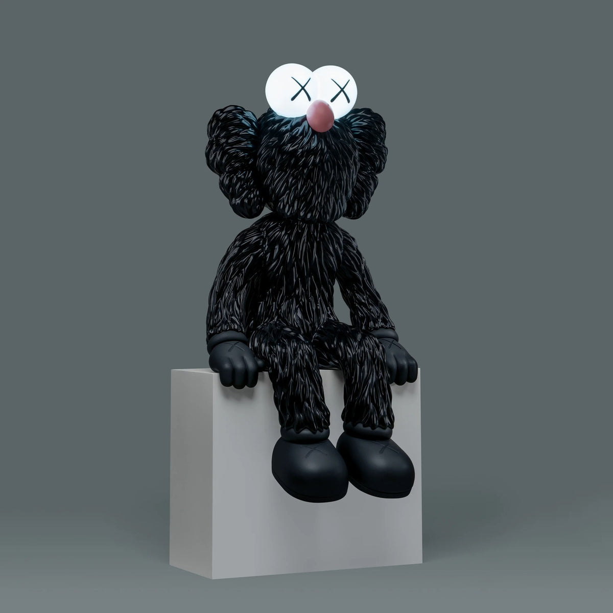 Detail of KAWS, KAWS SEEING (Black)