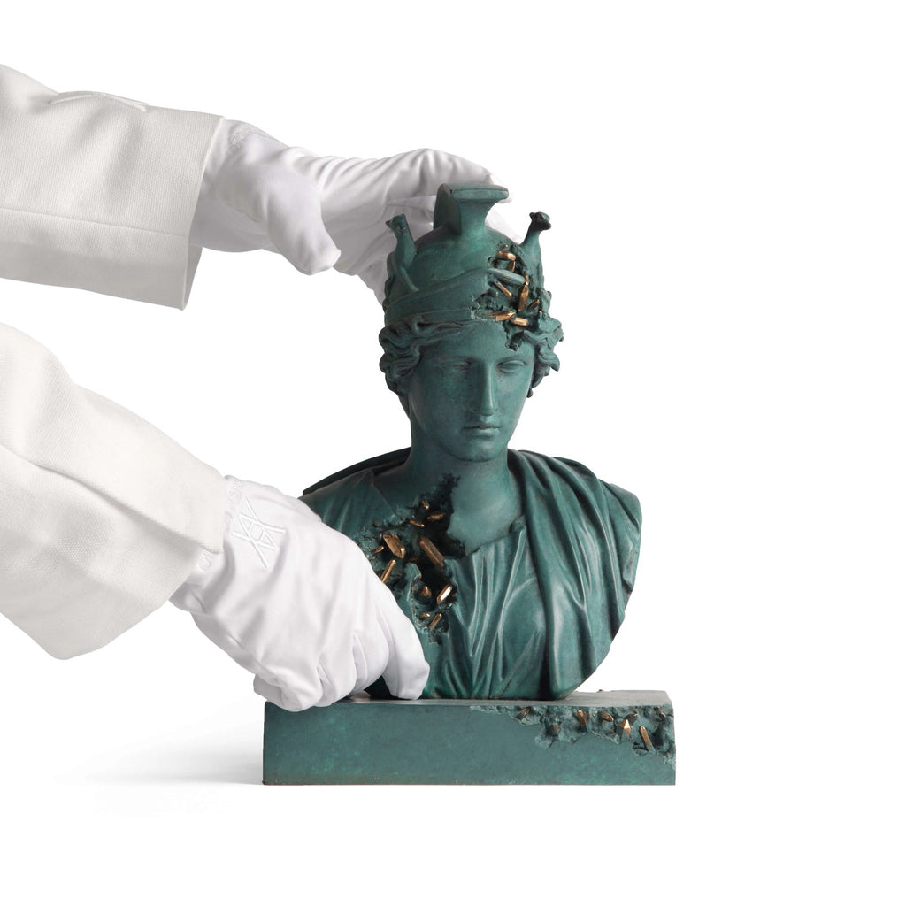 Detail of Daniel Arsham, Bronze Eroded Rome Deified