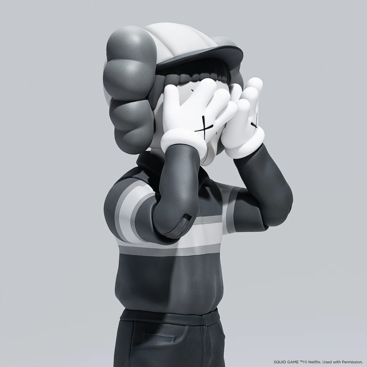 Detail of KAWS, Chul-Su Figure (Monotone)