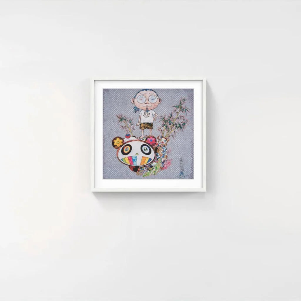 Detail of Takashi Murakami, I Met a Panda Family, 2013